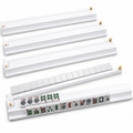 NRZSSN Mahjong Racks with Pushers Set of 4 for American Mahjong, 21 Inch Wooden Tile Holders with Metal Handles and Side Stoppers, Gift for Women, Seniors, Family Game Nights
